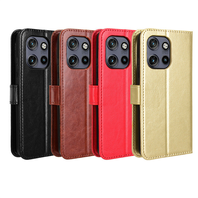 Adequado para Motorola edge 60 neo caso de telefone Moto edge 50 neo Flip couro 