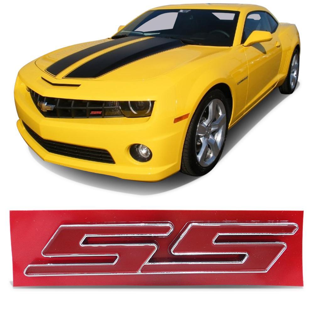 Emblema SS da Grade e Porta Malas Civic Camaro Vermelho