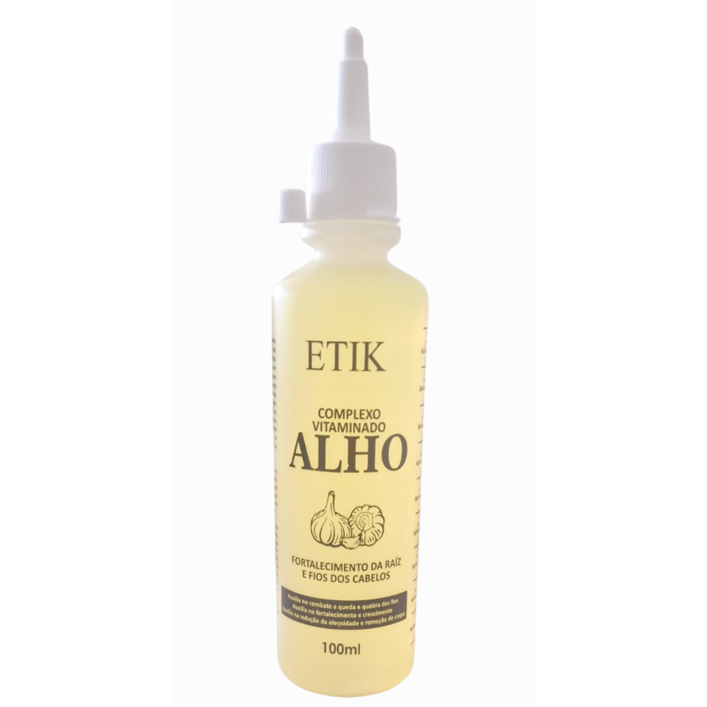 Tônico de crescimento e fortalecimento Complexo Vitaminado de Alho 100ml Etik Cosméticos em Oferta na Shopee