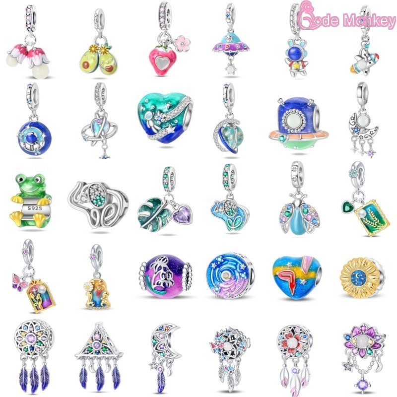 Moda jóias S925 prata esterlina pulseira frisada acessórios pulseira compatível DIY jóias fabricação