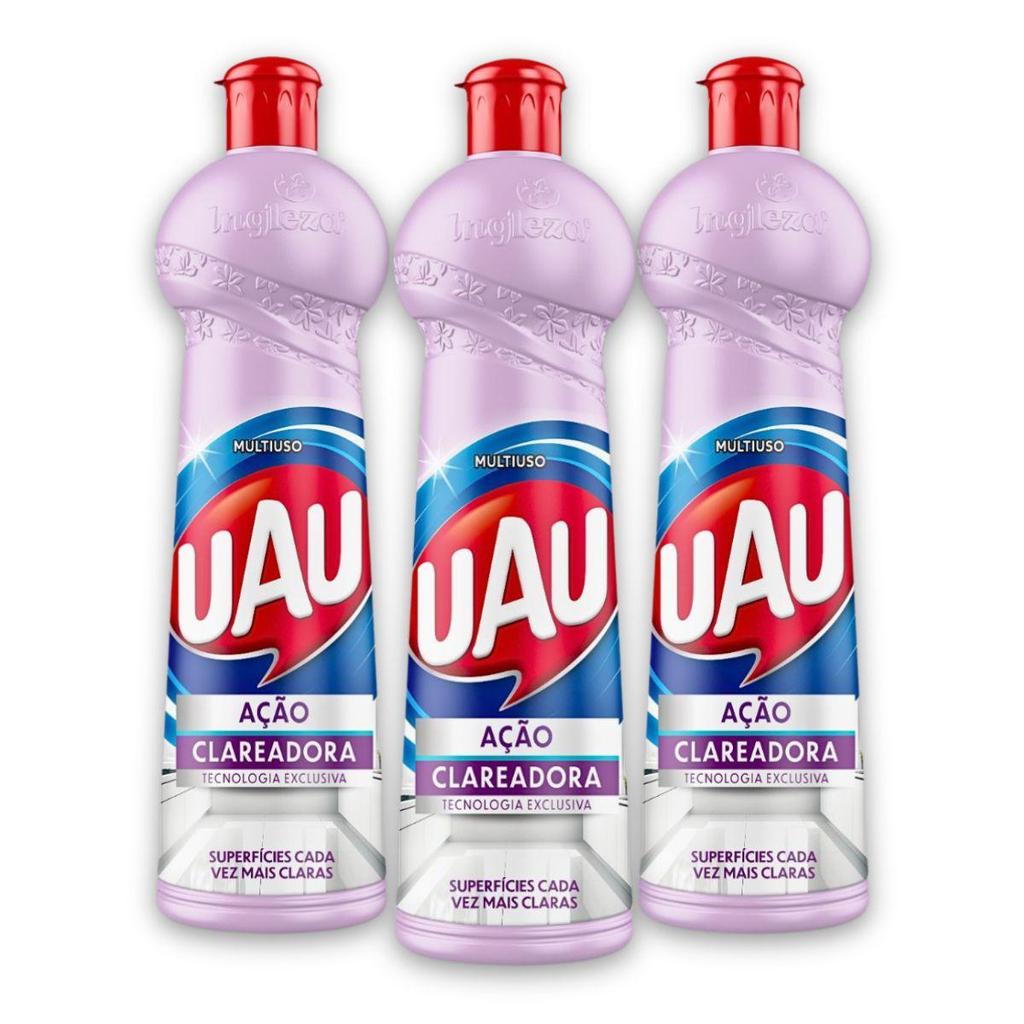 Kit 3un Multiuso 500ml UAU Ação Clareadora em Oferta na Shopee