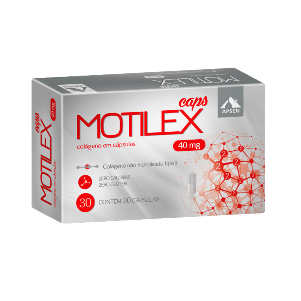 Motilex Caps Colágeno Tipo II 40mg Com 30 Cápsulas – Apsen