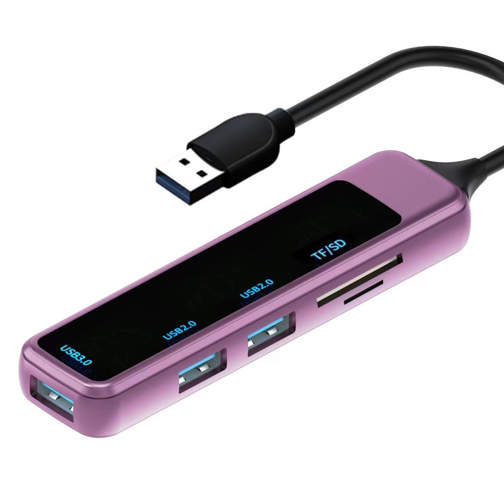 TYPE-C/USB3.0 Multi-Port HUB Splitter Leitor de cartão SD/TF Computador Estação de acoplamento para celular Disco rígido