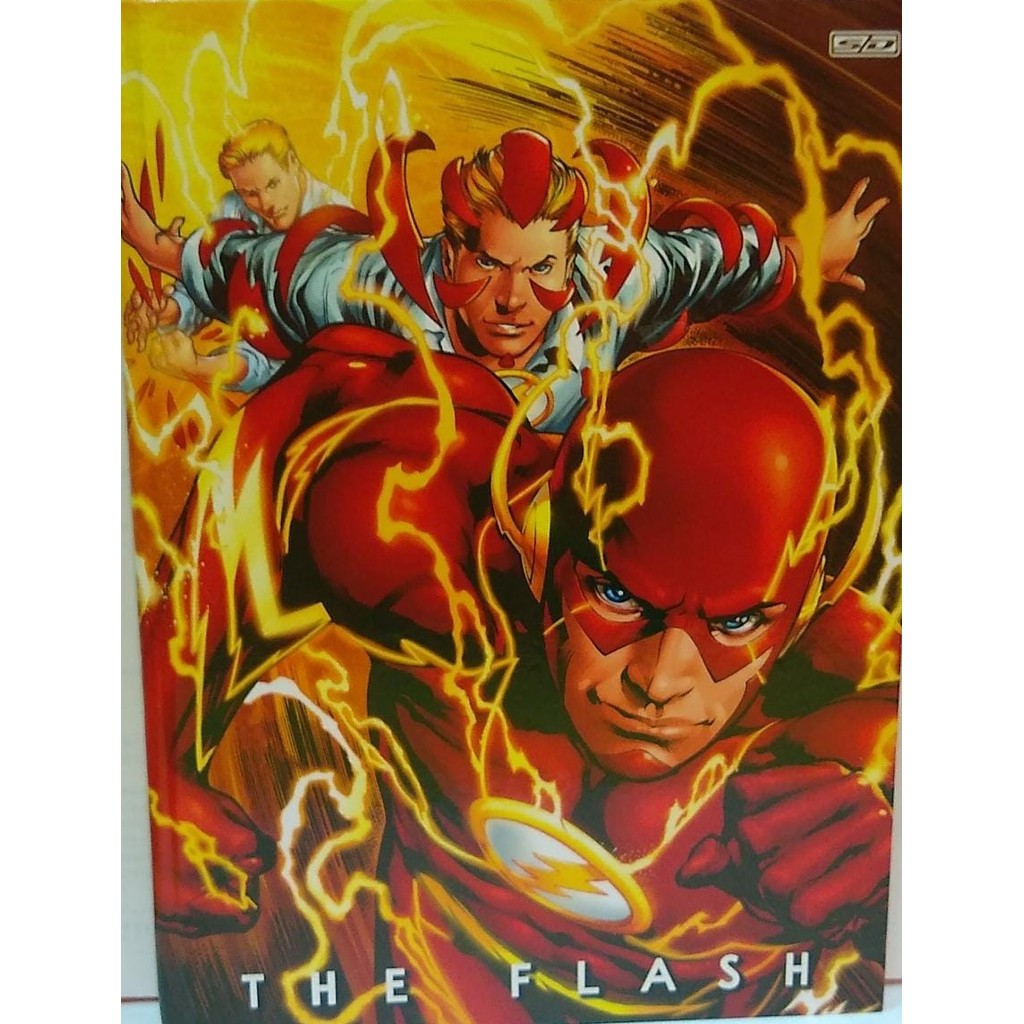 caderno The flash  - Cad uni broch CD 80fls SD The Flash