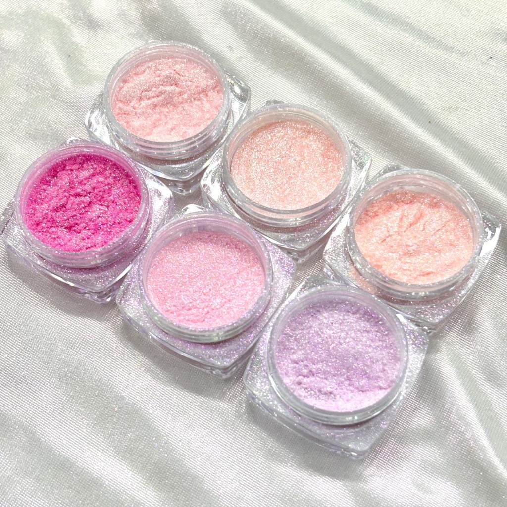 Pó Borboleta Aurora Para Unha Nail Art Asa de Borboleta Rosa HM-0719 em Oferta na Shopee