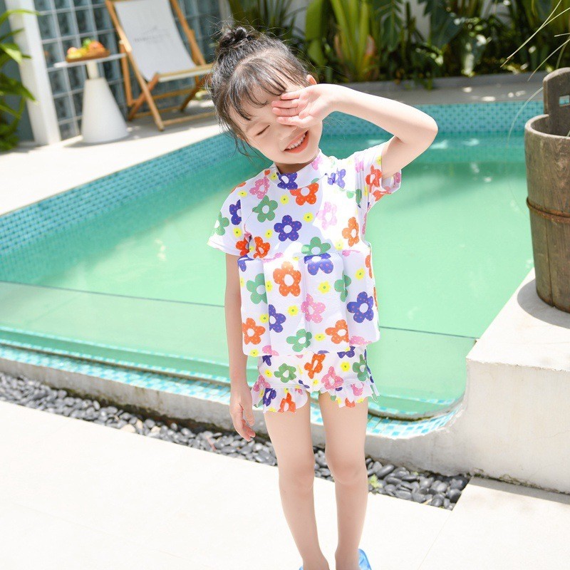 Maiô Flutuante Para Crianças , Roupa De Banho De Uma Peça , Estampa De Desenho Animado , Meninas , Meninos — imagem 2 de 2
