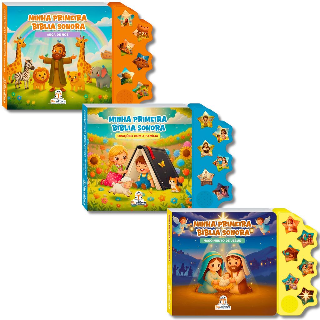 Livro Sonoro Minha Primeira Bíblia Sonora Infantil