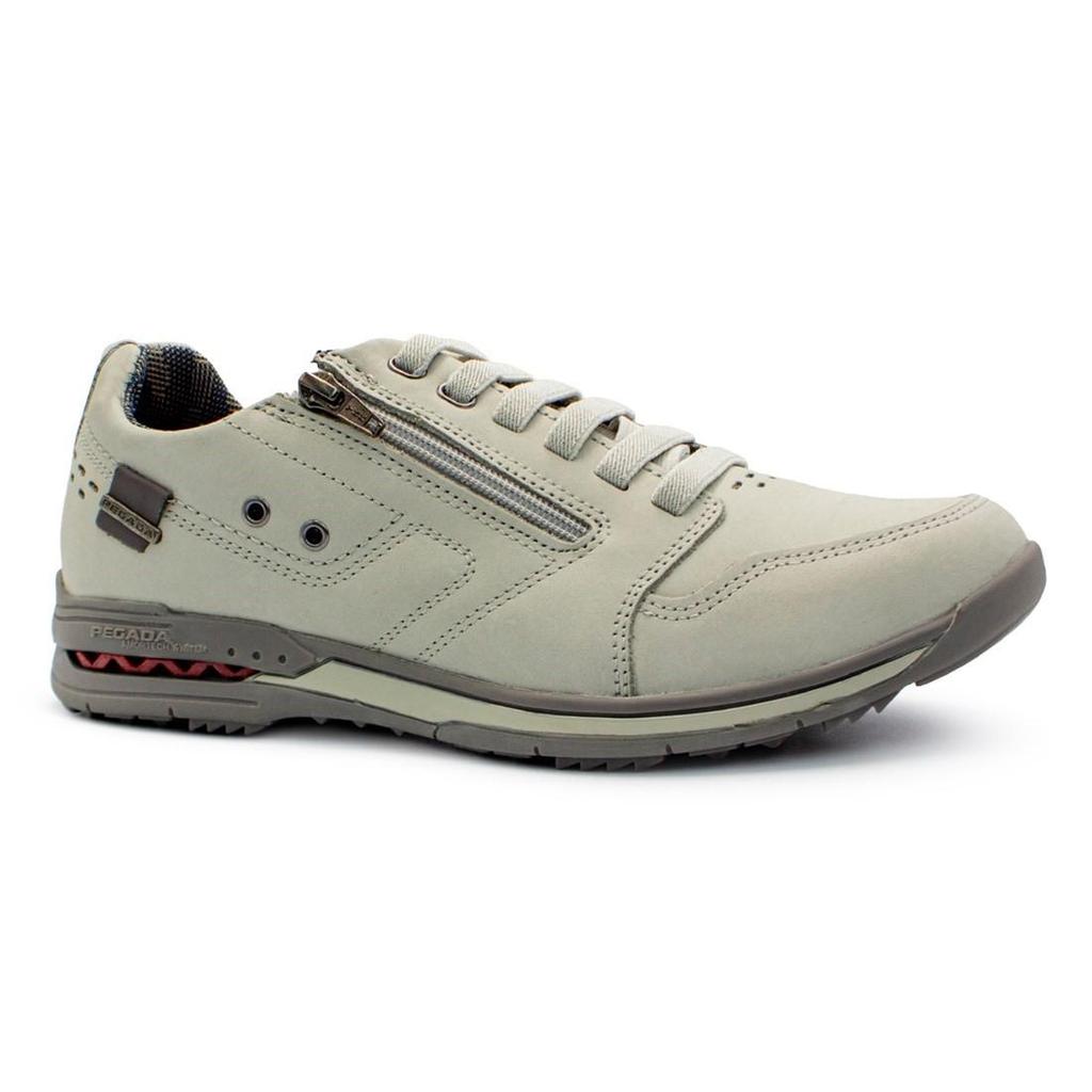 Sapatênis Pegada Masculino Couro Zíper 114858
