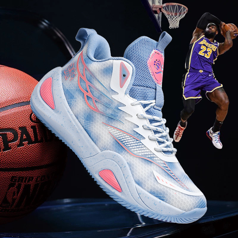Tênis De Basquete De Alta Qualidade Masculino Feminino Asa Design Respirável Antiderrapante Esportivos Ao Ar Livre