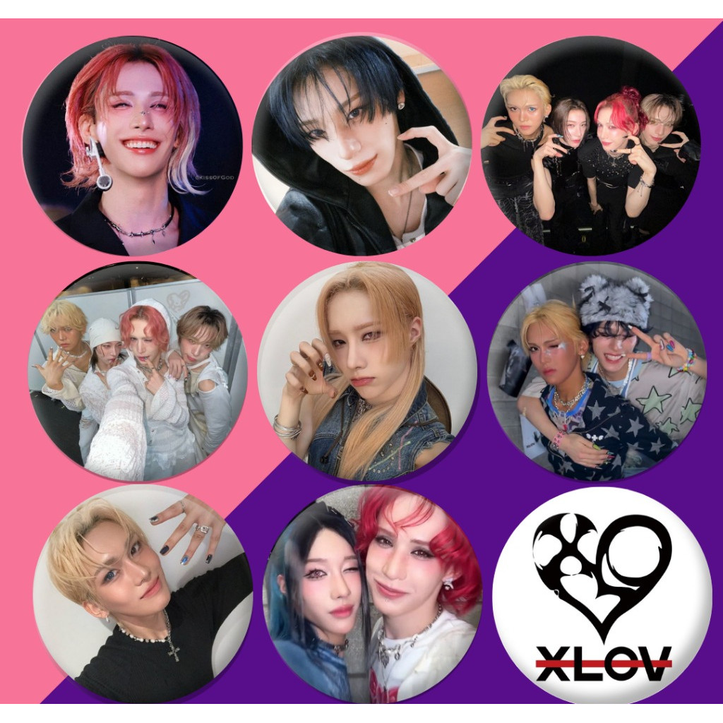 🔥 XLOV – Bottons 4,5 cm | KPOP IDOL COREANO 🔥