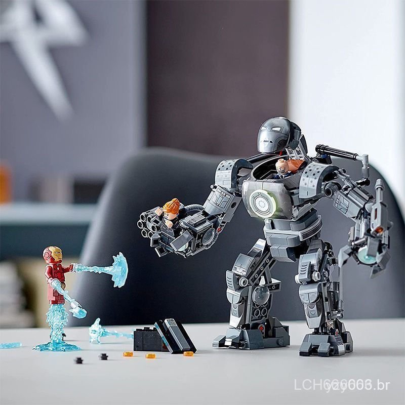 Novo produto em estoque compatível com Lego 76190 Iron Overlord Chaos Iron Man MK1 Avengers, super bloco de montar.