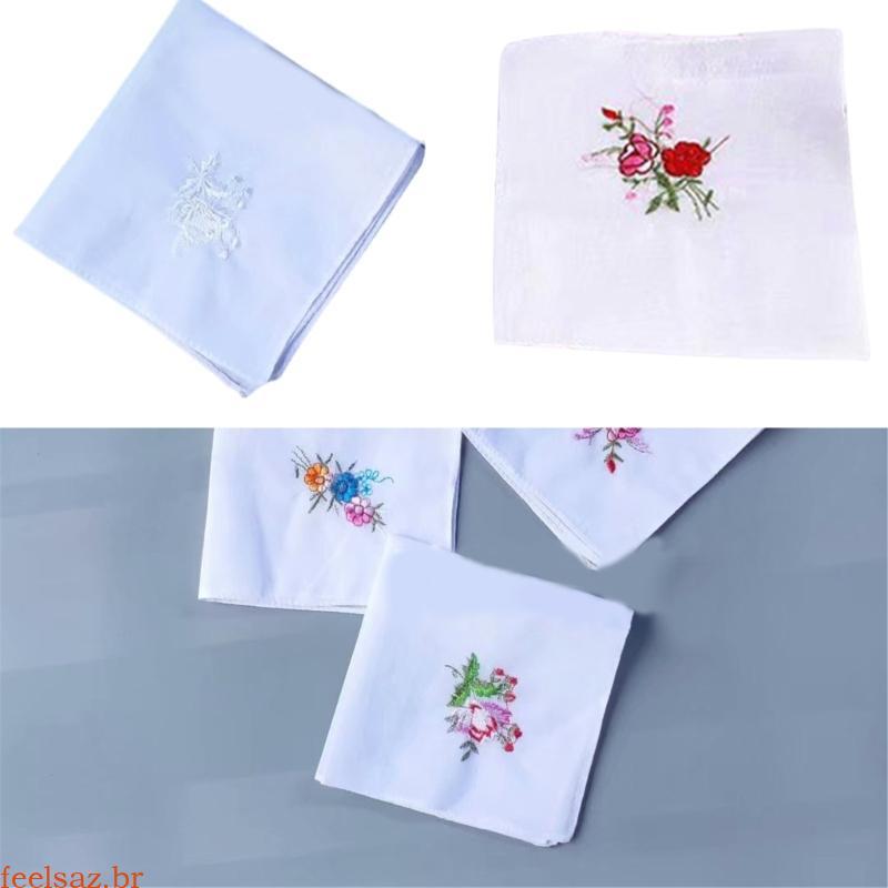feelsaz Lenço Respirável Bandanas Para Adulto Toalha De Bolso Quadrado Portátil 28x28cm