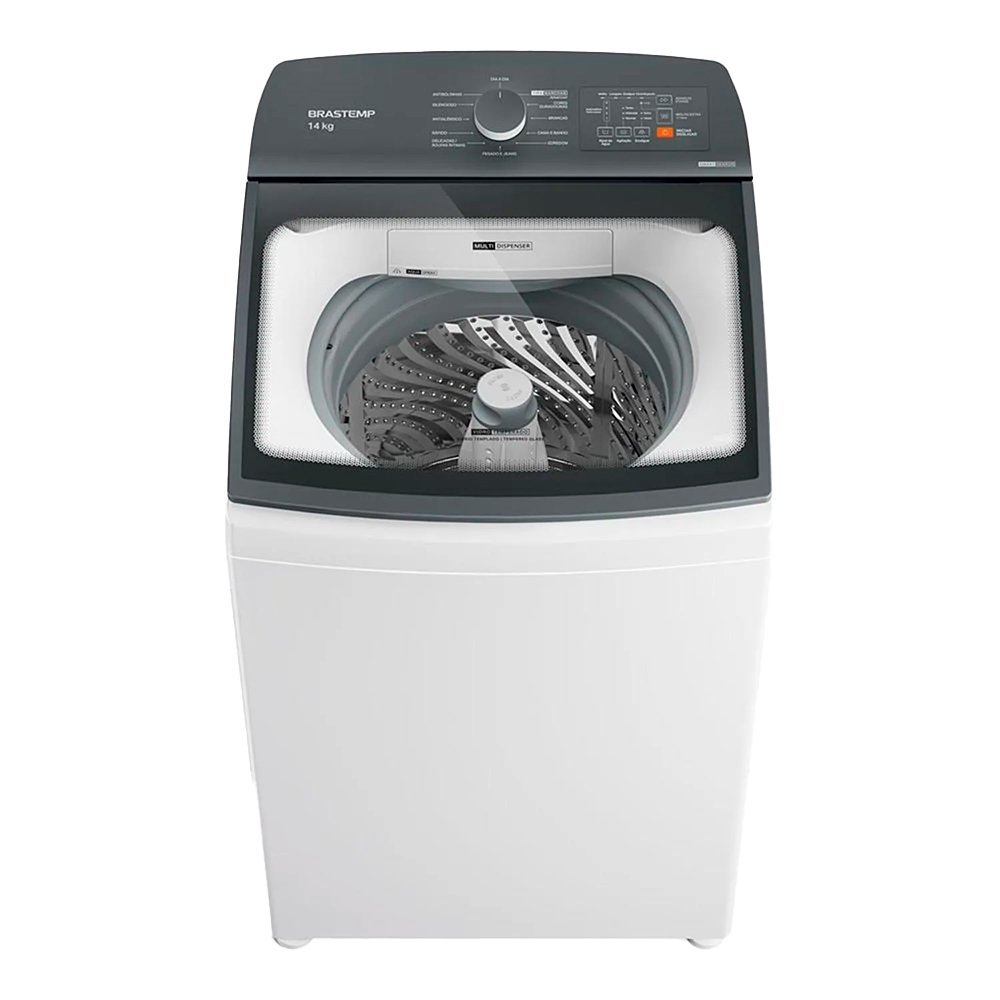 Máquina de Lavar Roupas 14 Kg Brastemp BWJ14 - Automática, Tira Manchas Advanced, Branca