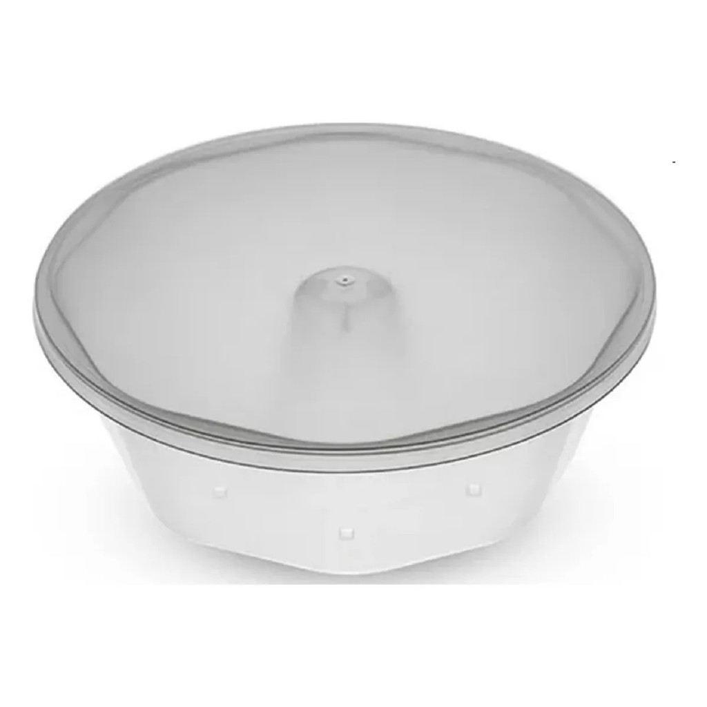 Forma Para Mini Pudim Forneável Com Tampa 80/120ml Com 20 Unidades