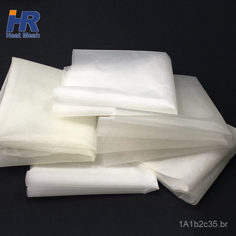 Tela filtrante de nylon de 40, 60 e 80 mesh, processamento de rede filtrante de nylon, malha de nylon para filtragem de