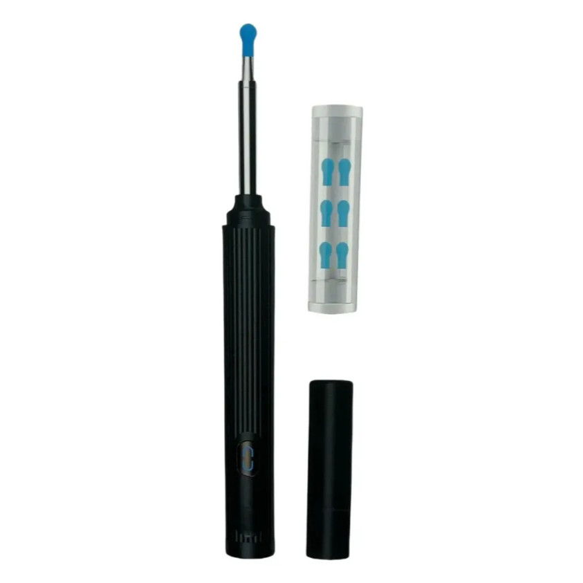 Limpador De Ouvido Inteligente Com Câmera HD Wi-Fi Otoscópio Recarregável