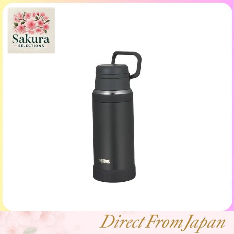 【With Handle, Insulated for Hot and Cold, Dishwasher Safe】Thermos Vacuum Insulated Compact Mug 750ml Charcoal, Convenient Carry Loop for Portability, Fluid Tech Structure for Smooth Drinking JOY-750 CHL.