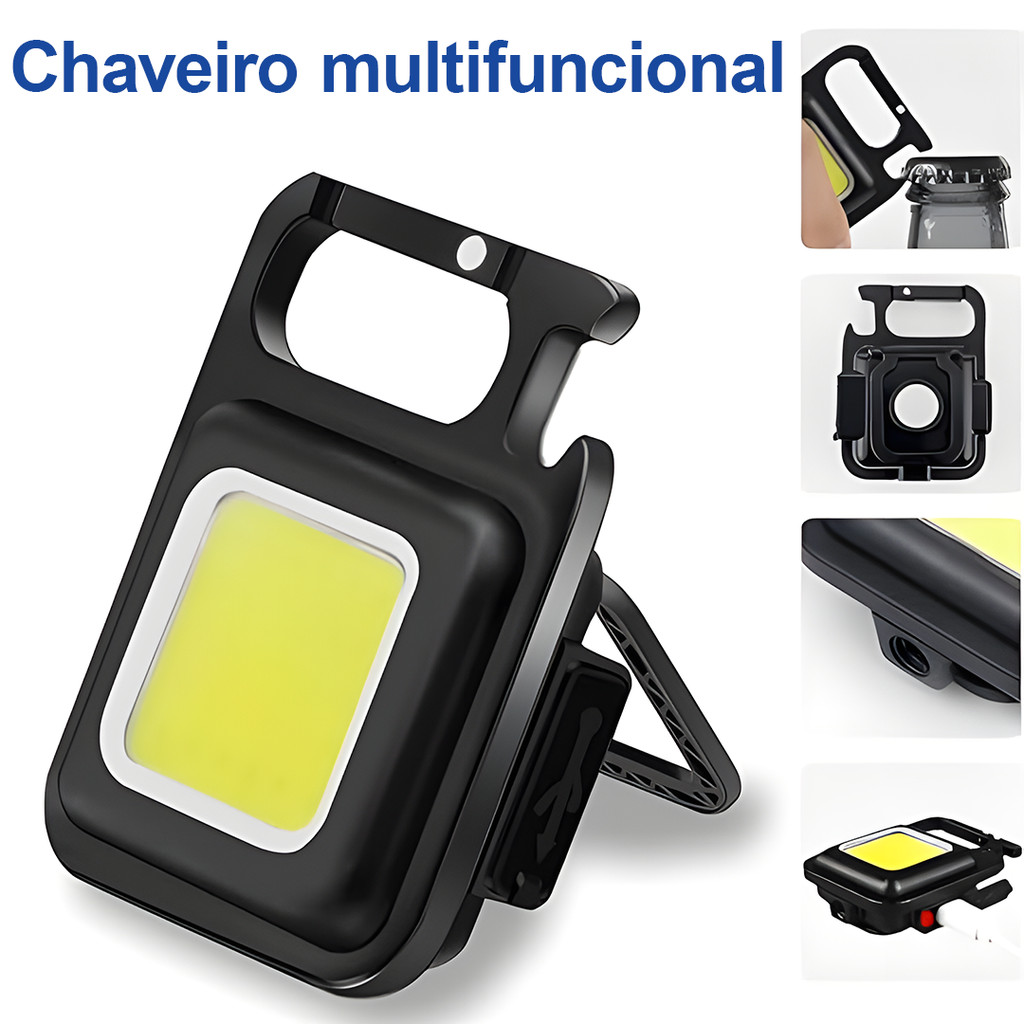 Mini Lanterna LED Portátil Alta Potência Recarregável Usb-c 4 Modos Ímã Chaveiro Abridor Compacta Barata — R$ 11,88 em Shopee, 51% OFF