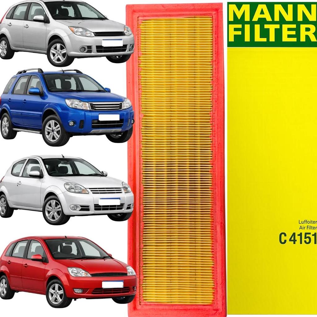 Filtro De Ar Original Mann Para Ford Ecosport Fiesta Ka