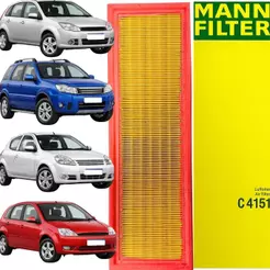 Filtro De Ar Original Mann Para Ford Ecosport Fiesta Ka