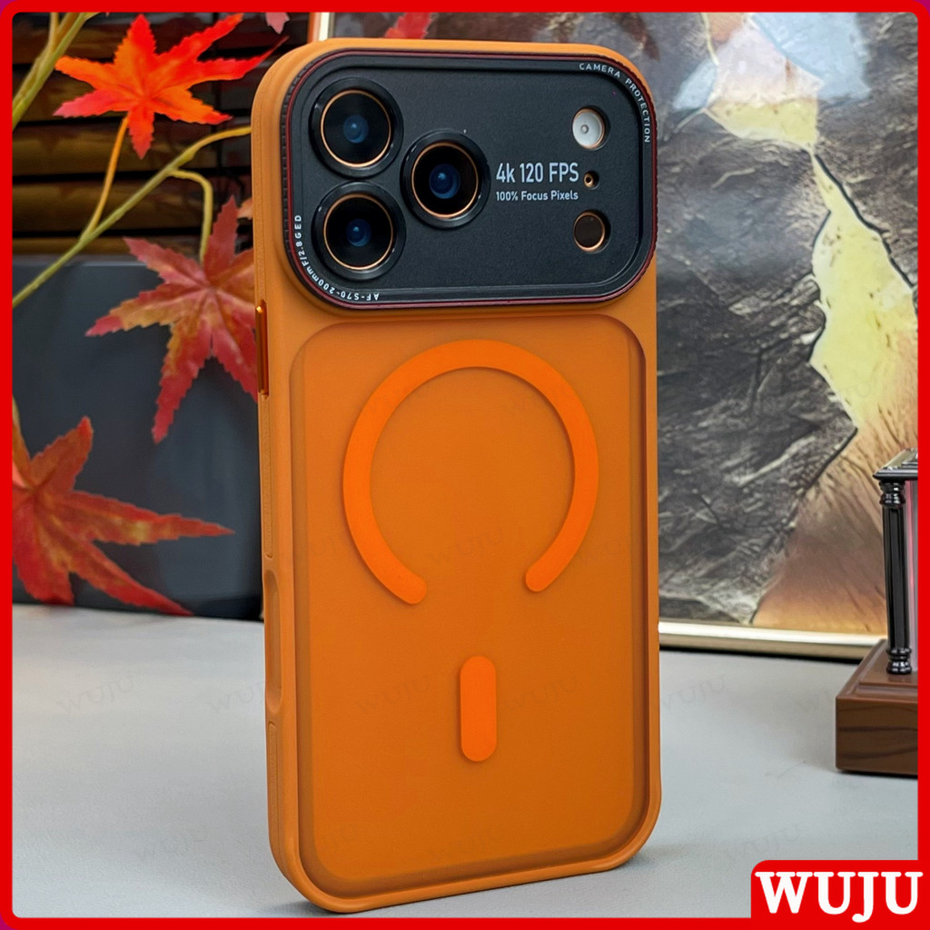 Capa Inspirada Em Câmera Futurista Fina WUJU Compatível Com IPhone 17 16 15 14 Pro Max , Ultrafino E Absorvente De Choqu