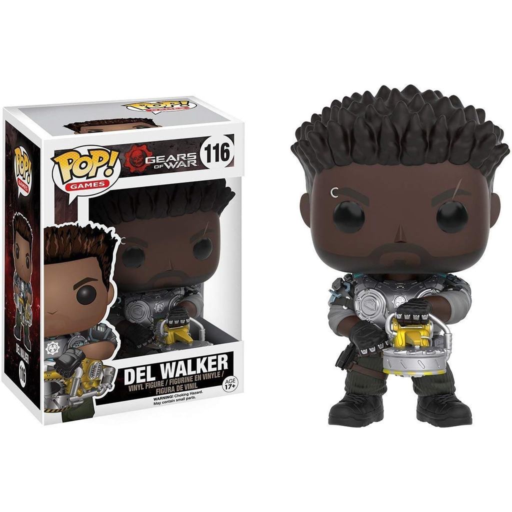 Funko Pop Games Gears Of War Del Walker 116 Original Boneco Colecionável Figura de Ação Action Figure