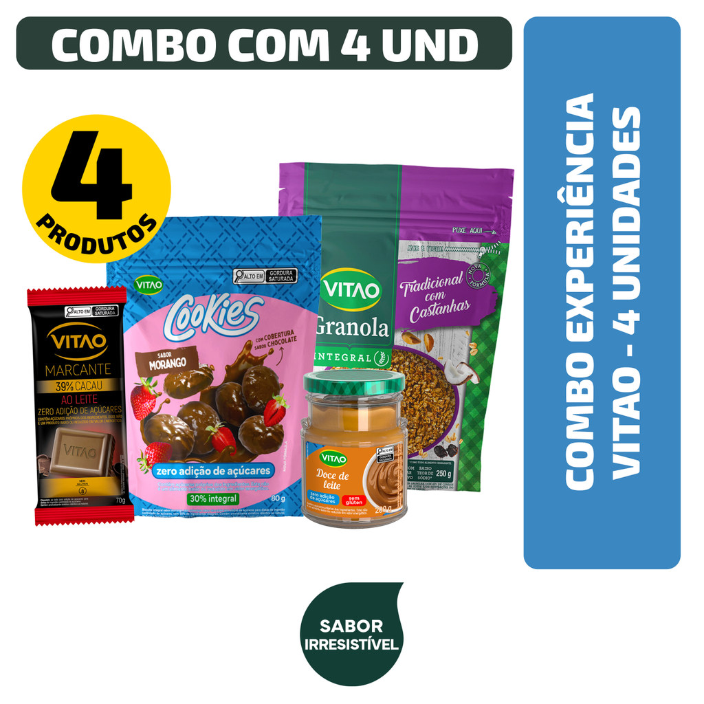 Combo Experiência Vitao - 4 unidades