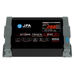 FONTE JFA 24V 100 Ah CARREGADOR DE BATERIA STORM TRUCK SCI