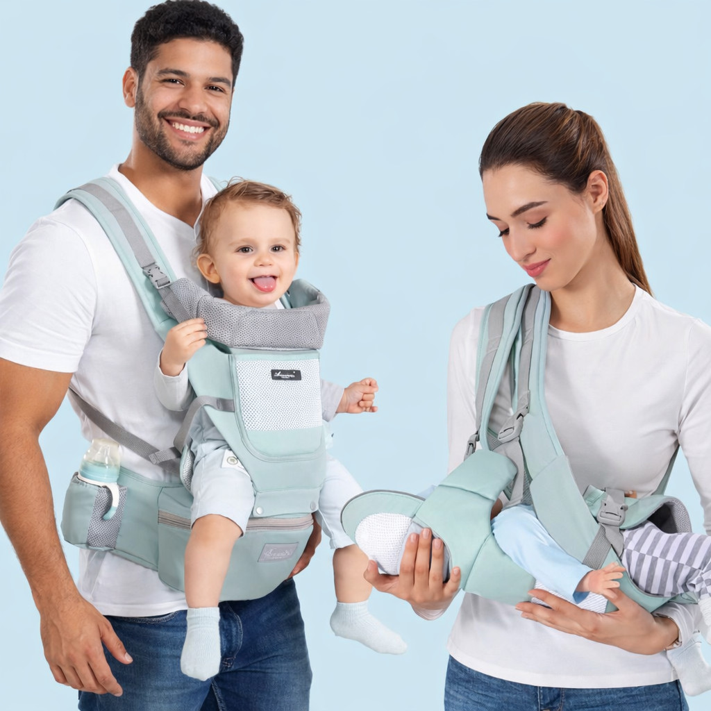 Banco de Cintura para Bebê Hipseat Canguru Porta Bebê Ergonômico para Passeio