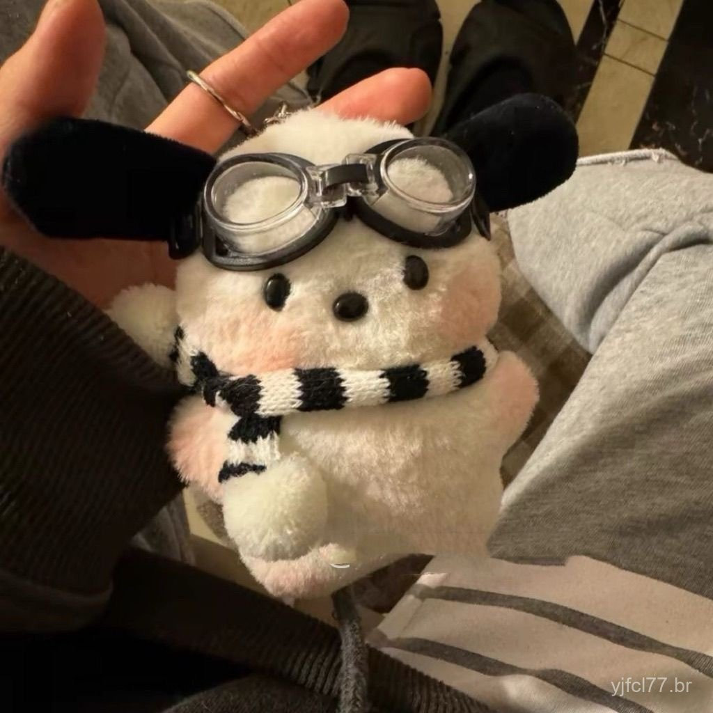 Chaveiro de Pelúcia Sanrio Pilot Boka, Pingente de Bolsa Transformável, Brinquedo de Pelúcia, Mochila, Cachorrinho Pik