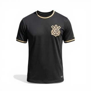 Camisa Corinthians Casual Bordada Torcedor Masculino Oficial