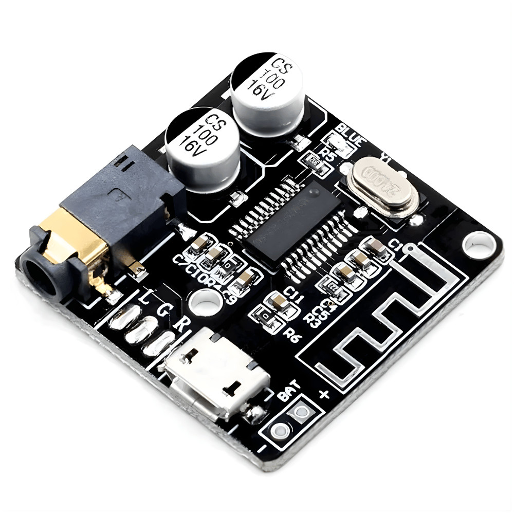Mini Modulo Placa Receptor Bluetooth sem perda 5.0 Áudio Mp3