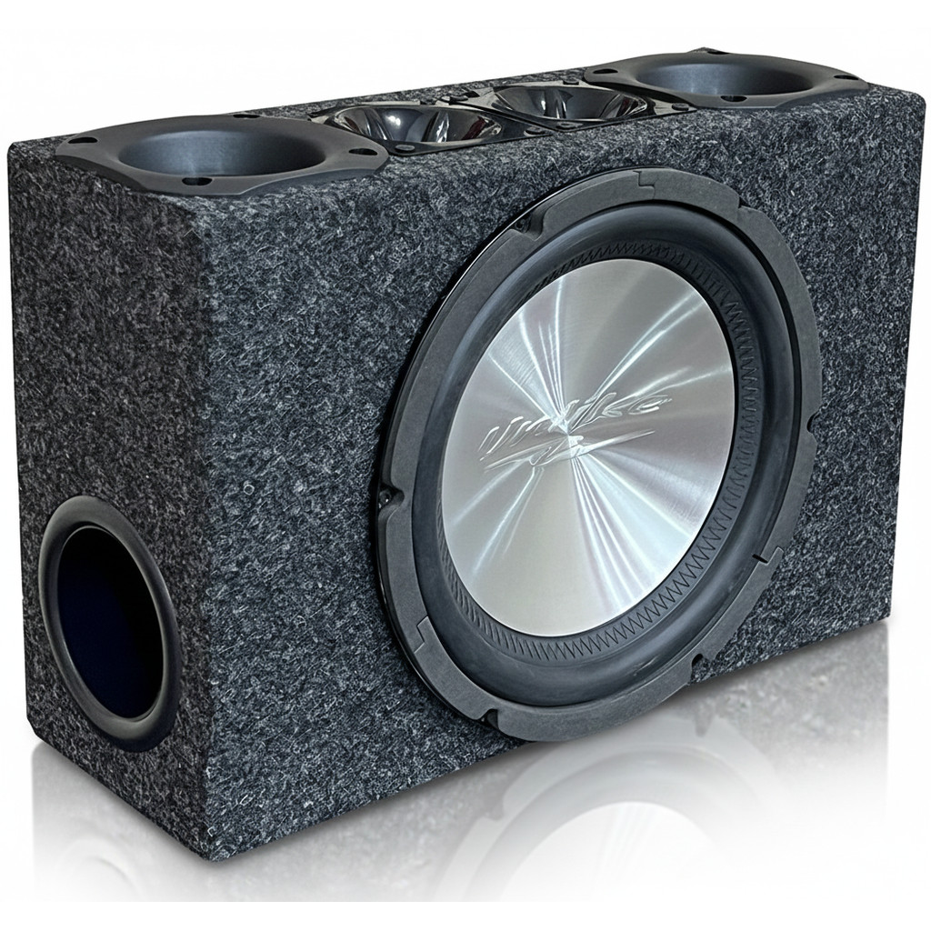 Caixa Trio Slim Automotiva 10” Subwoofer Grave Medio Agudo
