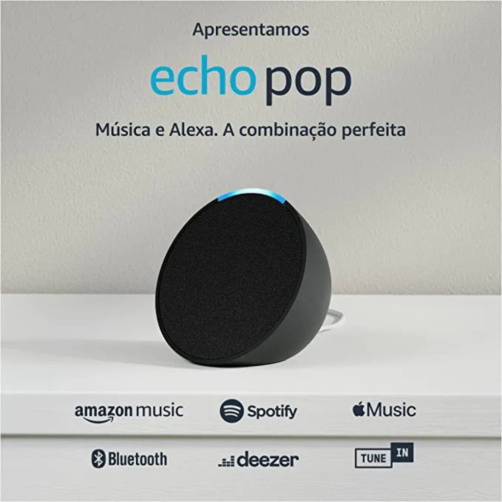 Echo Pop ( Geração mais recente ) com Alexa - Amazon