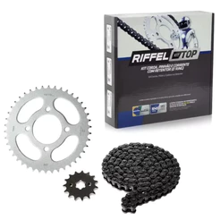 Kit Relação Transmissão CG160 Titan Fan Start 160 C/ Retentor Riffel 91256