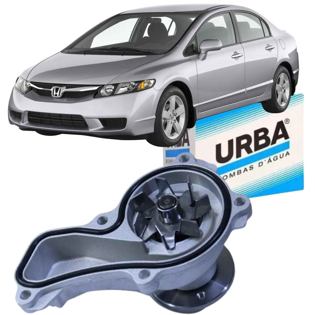Bomba Água Honda Civic 1.8 16V - 2007 a 2016 (URBA UB0607)