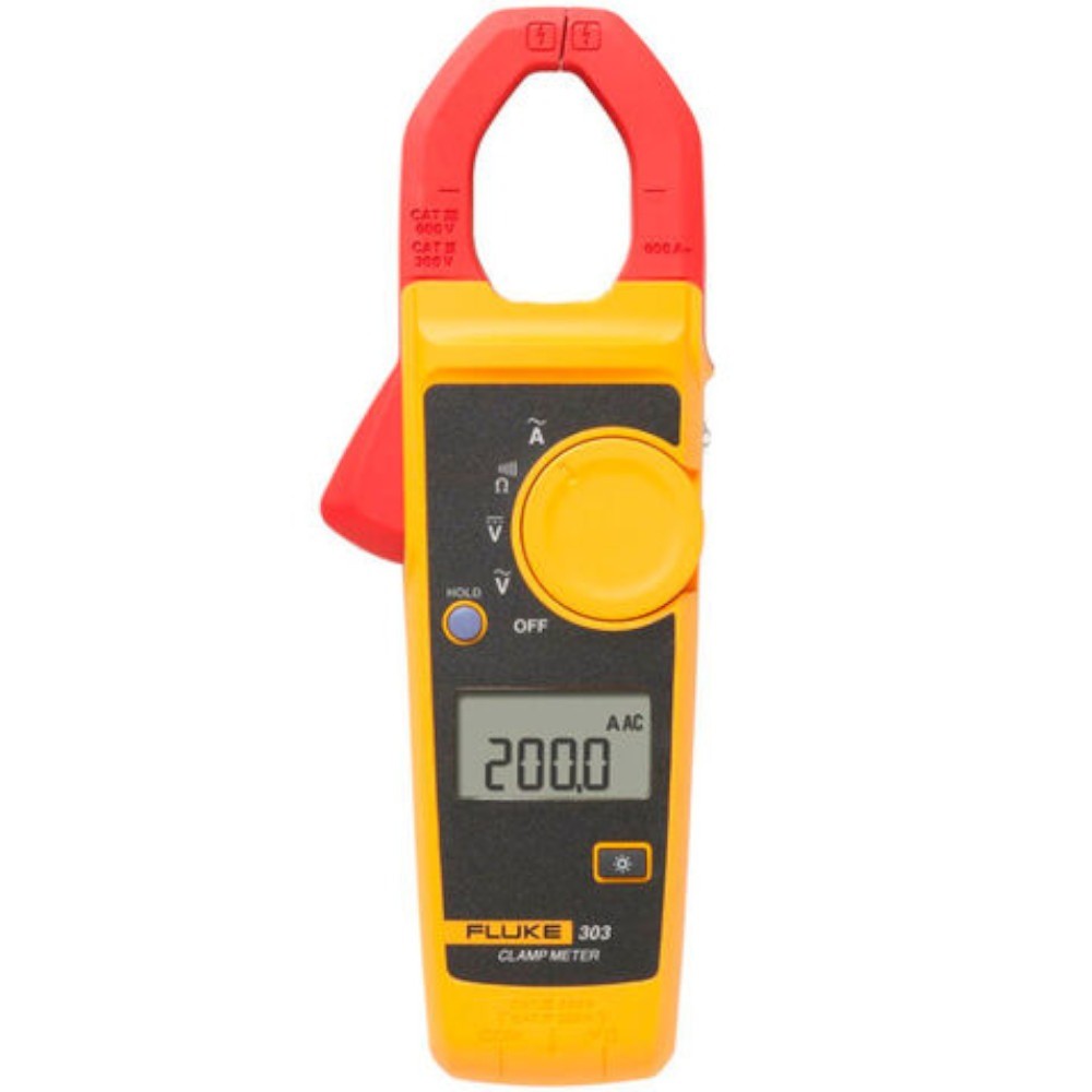 Detalhes do Alicate Amperímetro Digital 600V Cat III - 303 Fluke