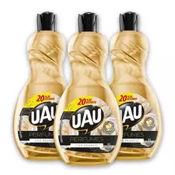 Kit 3un Limpador 1L UAU Perfume Chá Branco Promo