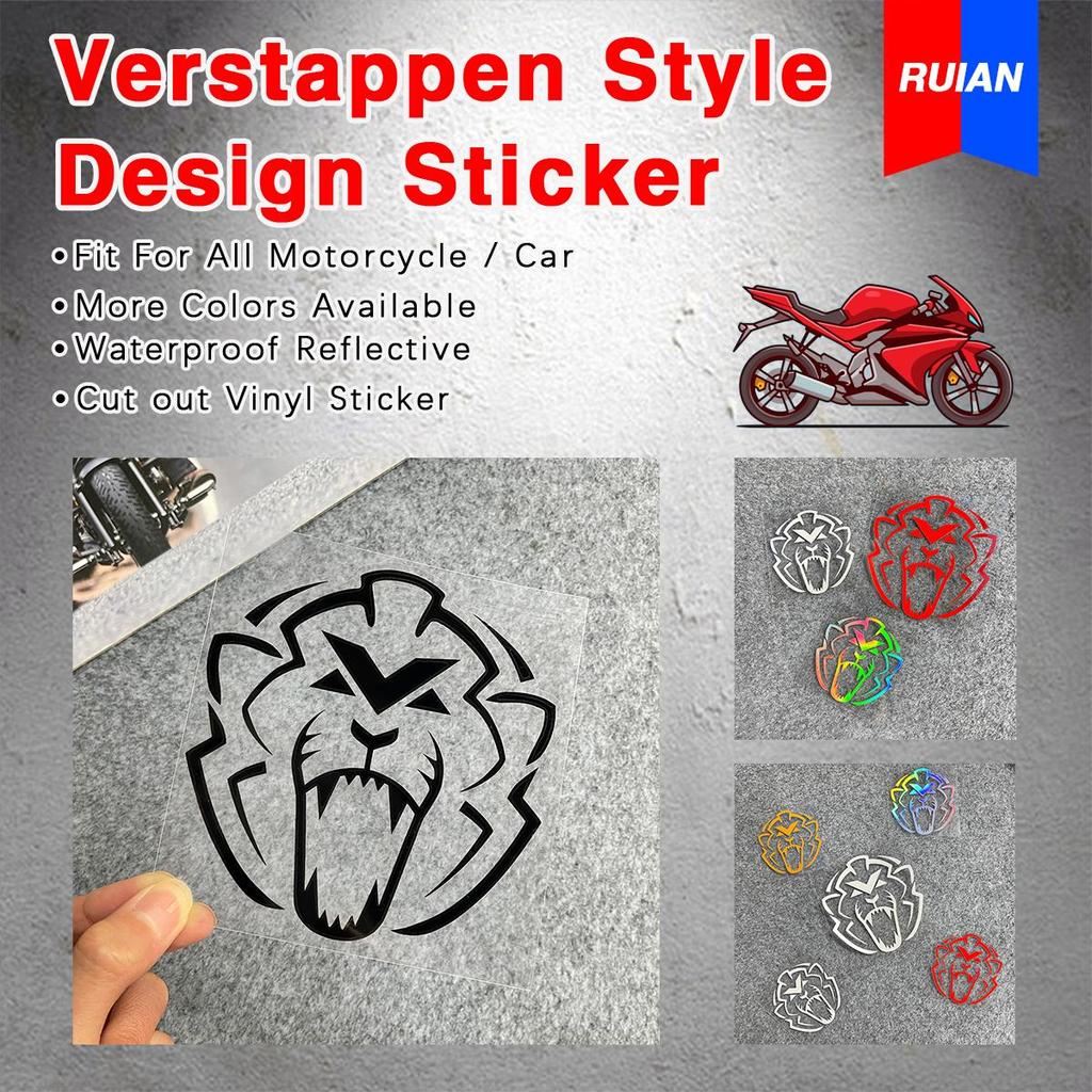 O Adesivo Exclusivo Do Emblema Leão Da Max Verstappen É À Prova D'água E Resistente Ao Sol , Adequado Para Uso Em Capace