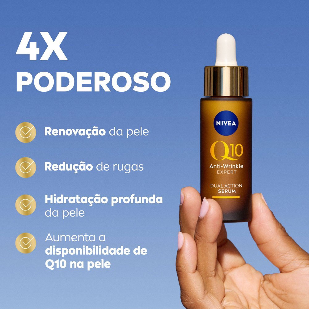 Detalhes do Sérum Antissinais Nivea Q10 Expert Dupla Ação 30ml