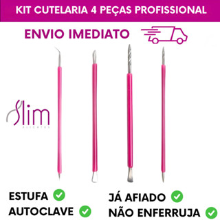 Cutelaria 4 peças Palito Espátula Mista Desencravador - Slim em Oferta na Shopee
