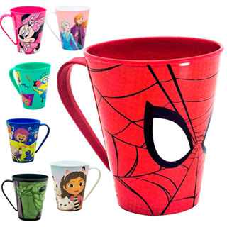 Caneca Infantil de Plástico 360 ml Personagens Plasútil em Oferta na Shopee