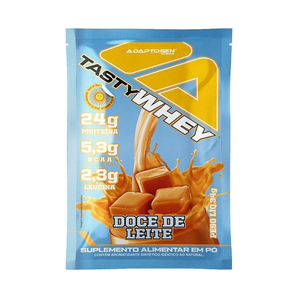 Tasty Whey 3W - 1 Sachê de 34g Doce de Leite - Adaptogen