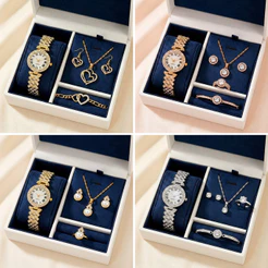 Conjunto de Relógio Feminino-Elegância Original(NÃO ACOMPANHA CAIXA)