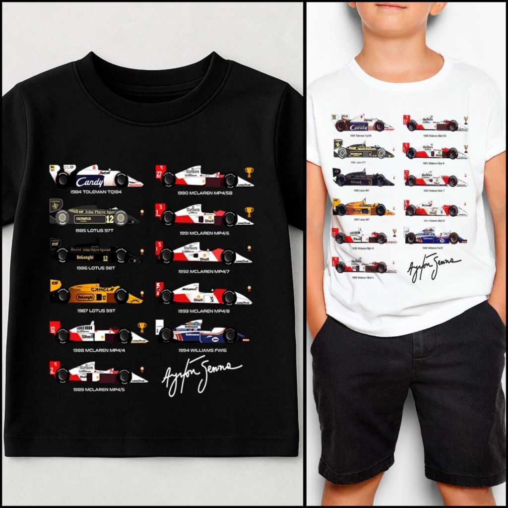 Camisa Infantil Personalizada Ayrton Senna CMS