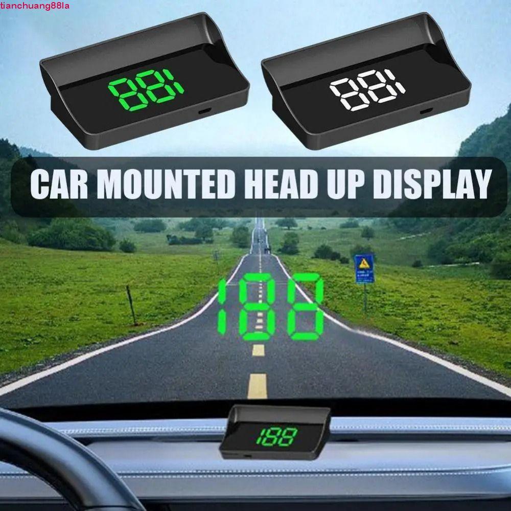 TIANCHUANG Car Head Up Display , Velocímetro Digital Universal De Plástico , Projetor De Pára-Brisa HUD Portátil