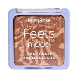 Paleta De Contorno Marmorizado Feels Mood - Hb7527D - Ruby Rose em Oferta na Shopee