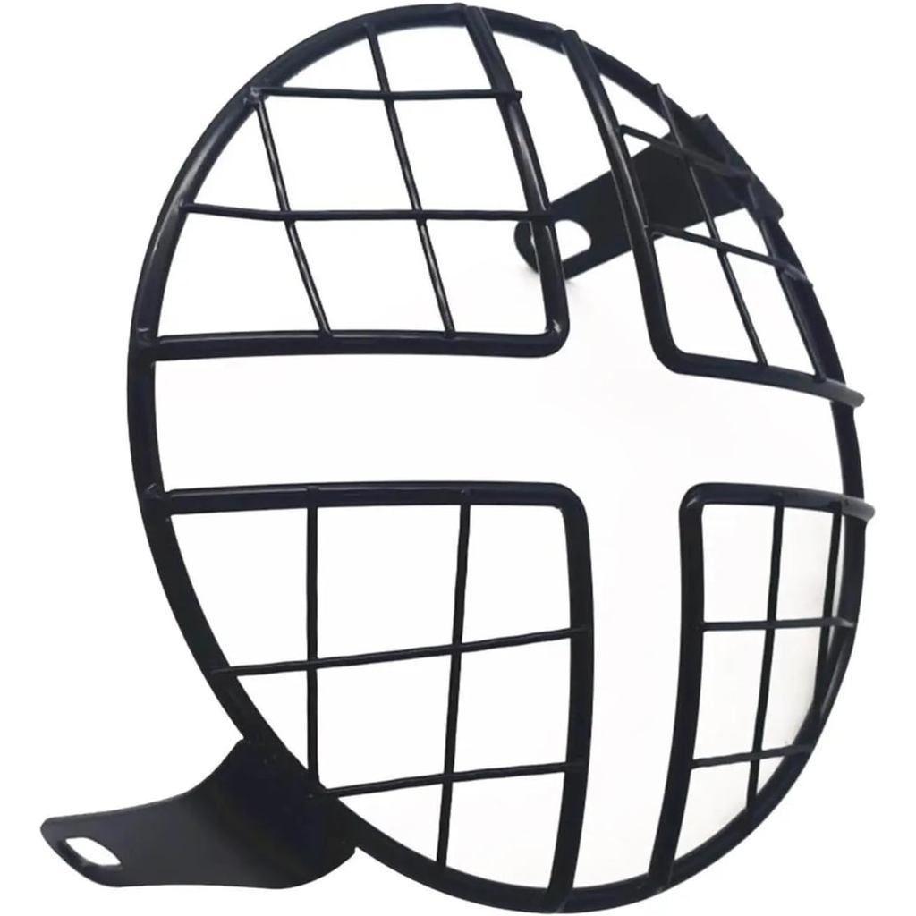 Faróis De Moto 6.5 " Farol De Motocicleta Malha Grill Guarda Lâmpada Dianteira Grade Capa Protetor Para Café Racer Do (X