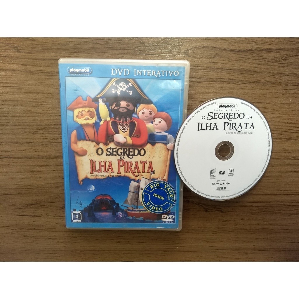 Dvd O Segredo A Ilha Pirata - Original