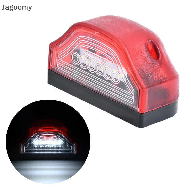 JAG 3 Lâmpadas LED Número E9 12V-24V Para Caminhão Tru Reboque Luz Branca À Prova Dwaterproof Água Da Placa De Carro OMY